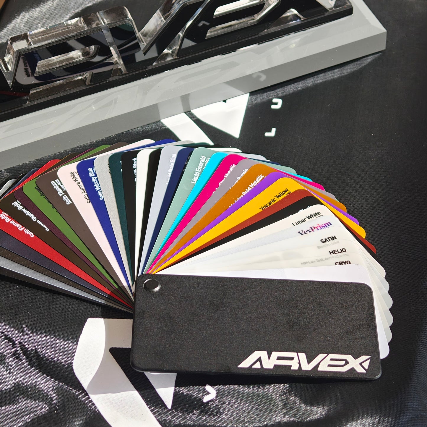 Vex Series Professional Swatch Book | 38-Finish Master Collection
